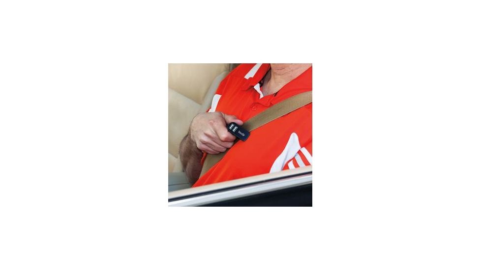 Secur Car Charger w/2 USB Outlets and Seatbelt Cutter, Black SP-4006