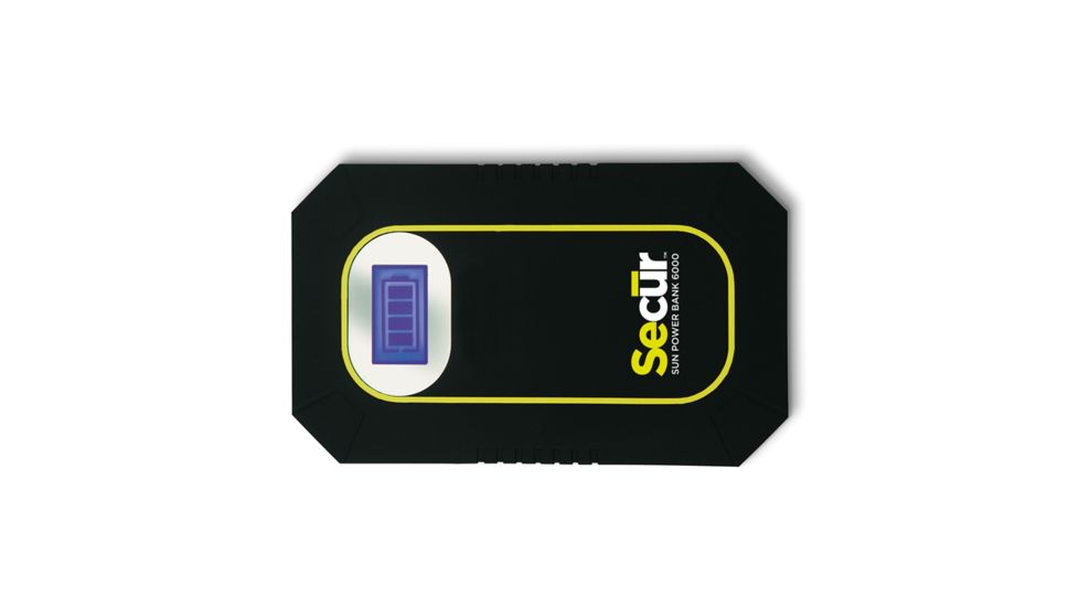 Secur Solar Power 6000 Mobile Charger,Yellow/Green/Black SP-3008