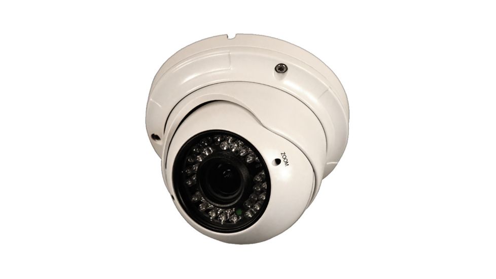 Security Labs 1/3in CMOS Camera with IR Cut Filter 2.8mm Lens - 24 Infared LEDs, White SLC182