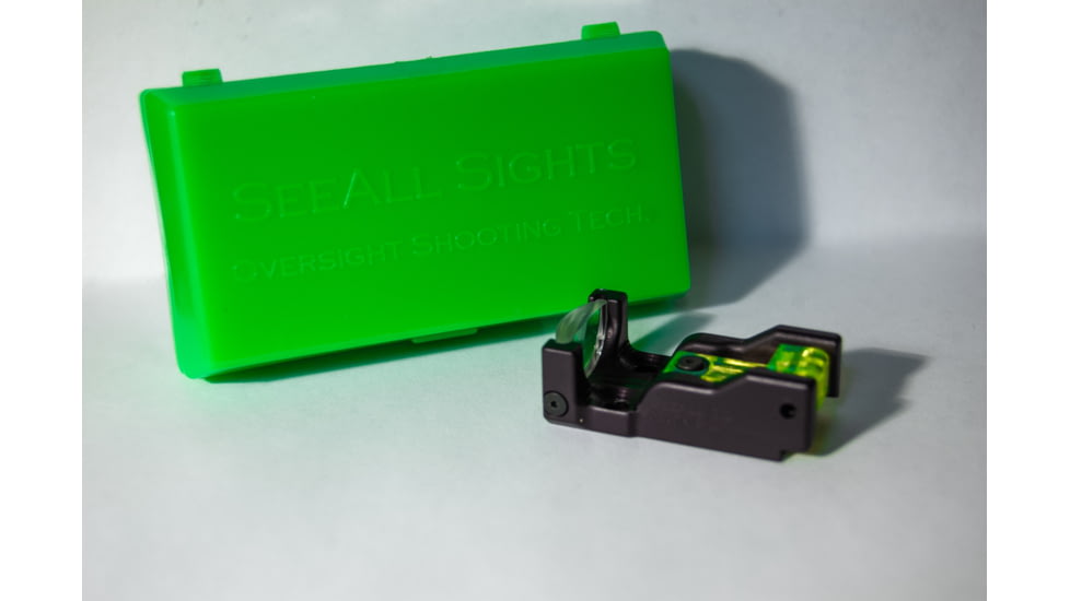 SeeAll Open Sights CC Micro Pistol Sight, Black, LxWxH 1.8inch x 1 inch .6 inches, 850006380596