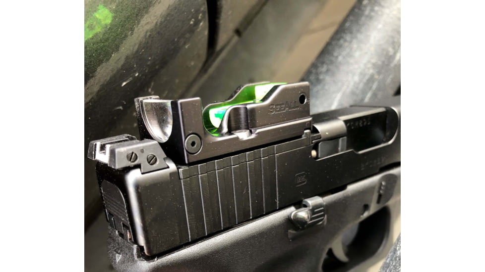 SeeAll Open Sights MK3 Pistol Sight Plate System, Crosshair, Black, 850006380534