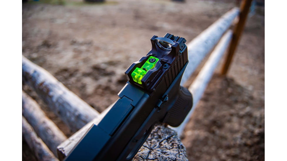 USED SeeAll Open Sights MK3 Tritium Pistol Sight Plate System, Delta, Black, 850006380503, EDEMO1, Used, Condition Like New, Inspect and Rebox
