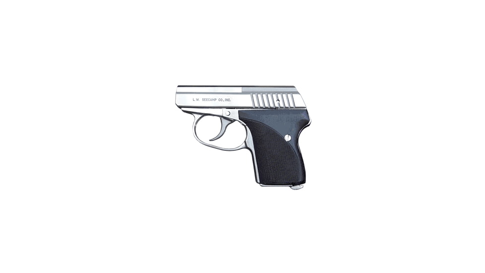 L.W. Seecamp LWS-32 Pistol, .32 ACP, 2.06in barrel, stainless steel frame, black glass filled nylon grip, blowback operated semi-auto, none, 6 round magazine, SPLWS32.32ACP2.061FRRMPG
