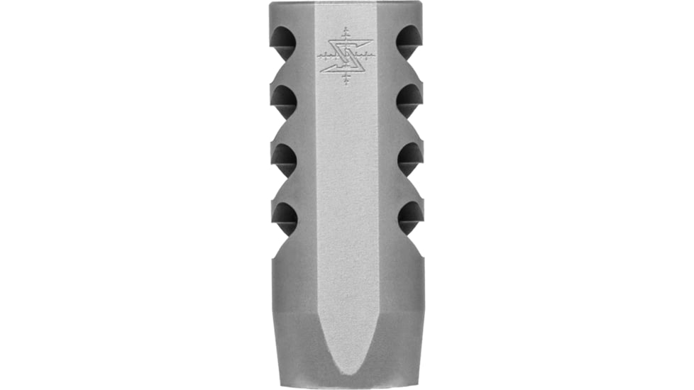 USED Seekins Precision AR Advanced Tactical Compensator Muzzle Brake, Bead Blasted Stainless, 5/8x24 Threads, 0011510037 - F, EDEMO3