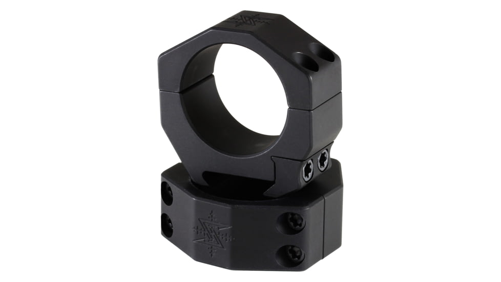 Seekins Precision Scope Ring, 1.00 High, 35mm, 4 Cap Screw, Anodized Finish, Black