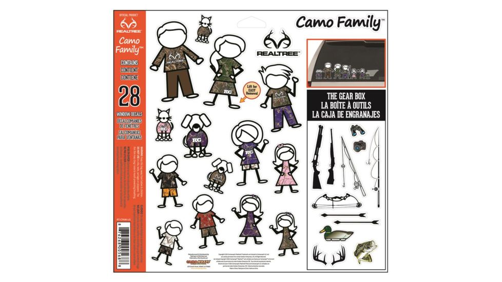 SEI Camo Family, Realtree Decal 28 pc. RT-CFAM-LG