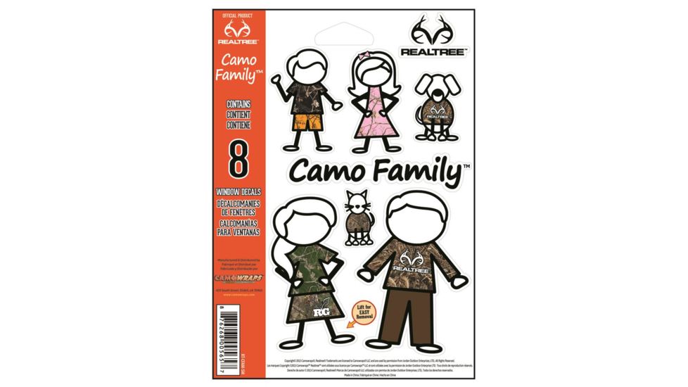 SEI Camo Family, Realtree Decal 8 pc. RT-CFAM-SM