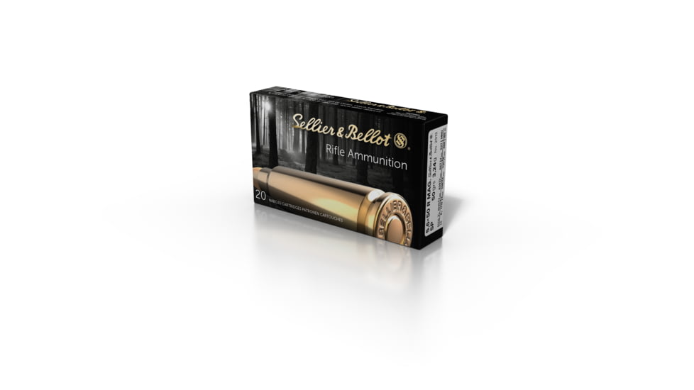 Sellier &amp; Bellot 5.6x50R Magnum 50 Grain Soft Point Rifle Ammo, 20 Rounds, SB5650RB