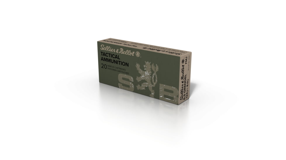 Sellier &amp; Bellot 6.5 Crendel 124 Grain Full Metal Jacket Rifle Ammo, 20 Rounds, SB65GA