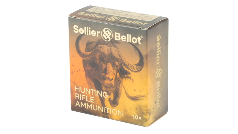 Sellier &amp; Bellot Rifle, 375 H&amp;H Mag, 300 Grain, Soft Point, 10 Round Box, SB375B