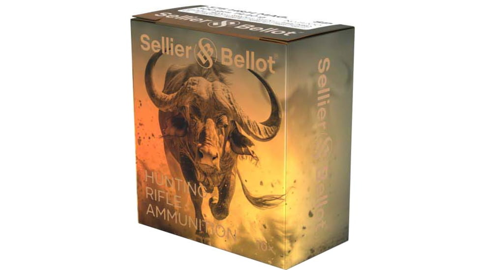 Sellier &amp; Bellot 375 H&amp;H Magnum 300 Grain Semi Jacketed Soft Point Brass Cased Rifle Ammunition
