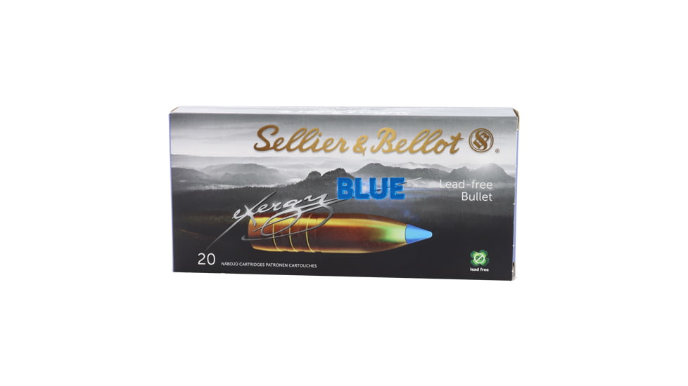 Sellier &amp; Bellot eXergy 30-06 Springfield 165 Grain Blue Brass Cased Rifle Ammo, 20 Rounds, SB3006XA