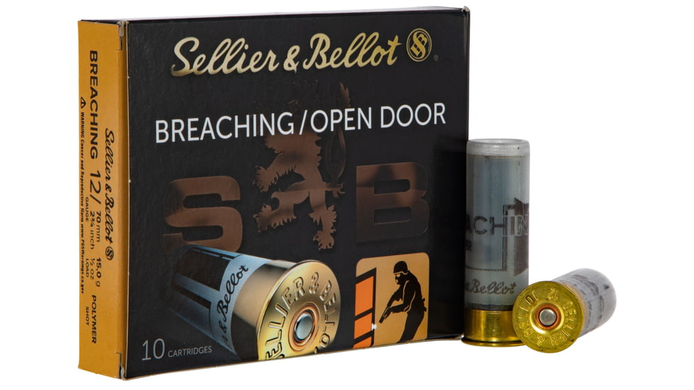 Sellier &amp; Bellot Breaching 12 Gauge 0.5oz 2.75in Shotgun Ammo, 10 Rounds, SB12BR