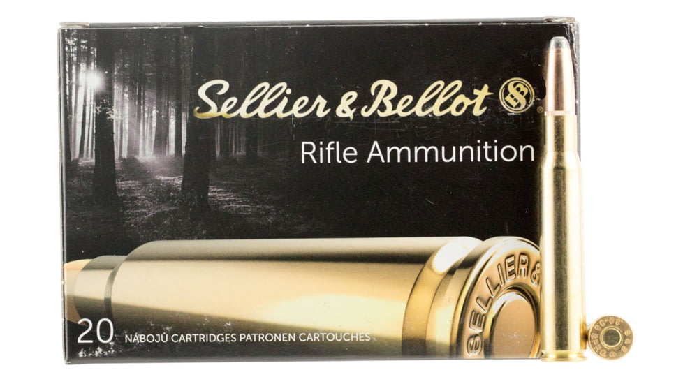 Sellier &amp; Bellot 30-06 Springfield 180 Grain Soft Point Rifle Ammo, 20 Rounds, SB3006B
