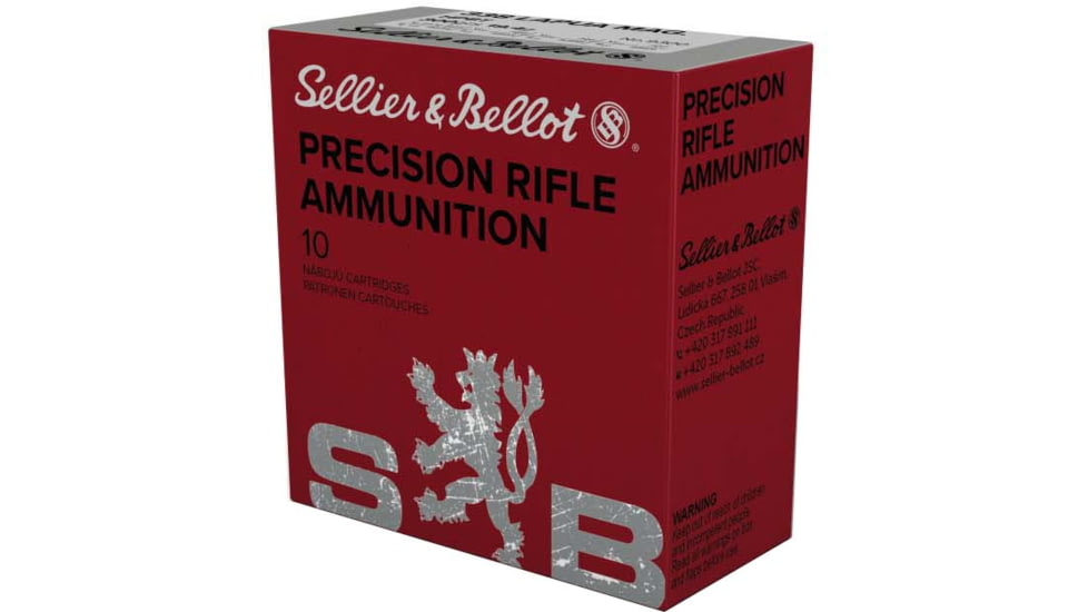 Sellier &amp; Bellot 338 Lapua Mag 300 Grain Hollow Point Boat Tail Rifle Ammunition