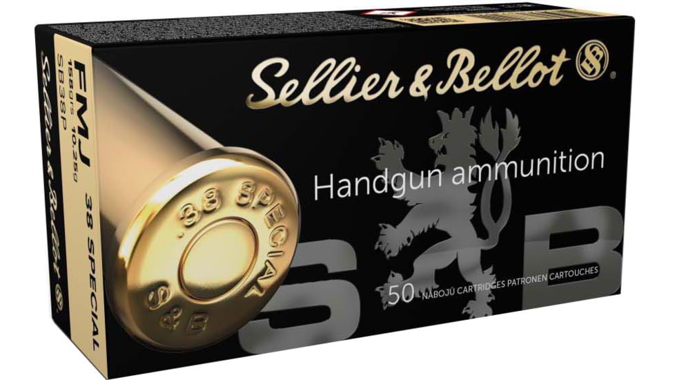 Sellier &amp; Bellot 38 Special 158 Grain Full Metal Jacket Pistol Ammunition