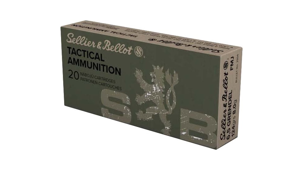 Sellier &amp; Bellot 6.5 Crendel 124 Grain Full Metal Jacket Rifle Ammunition
