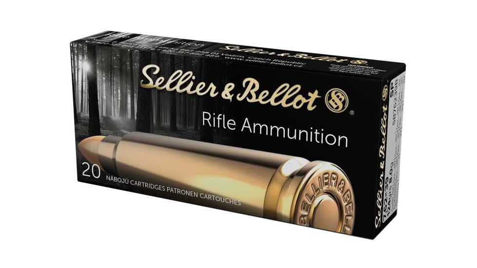 Sellier &amp; Bellot 7.62x39 124 Grain Soft Point Rifle Ammunition