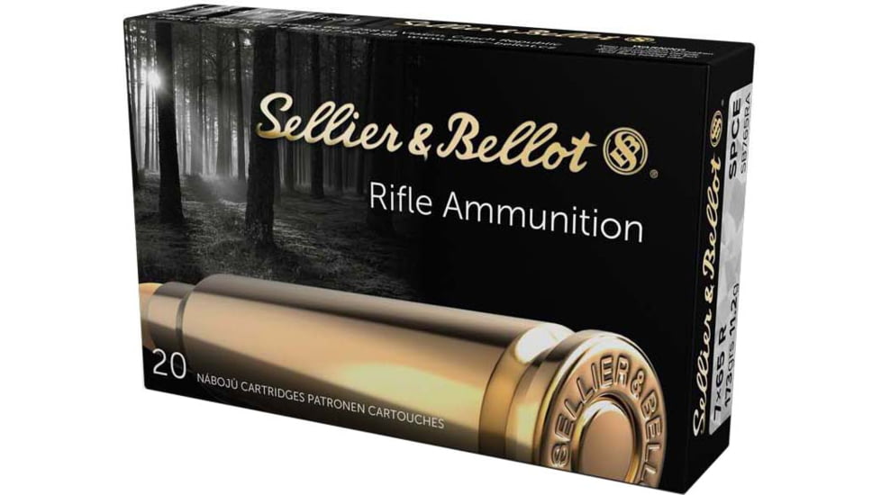 Sellier &amp; Bellot 7x65R 173 Grain Soft Point Cut-Through Edge Rifle Ammunition