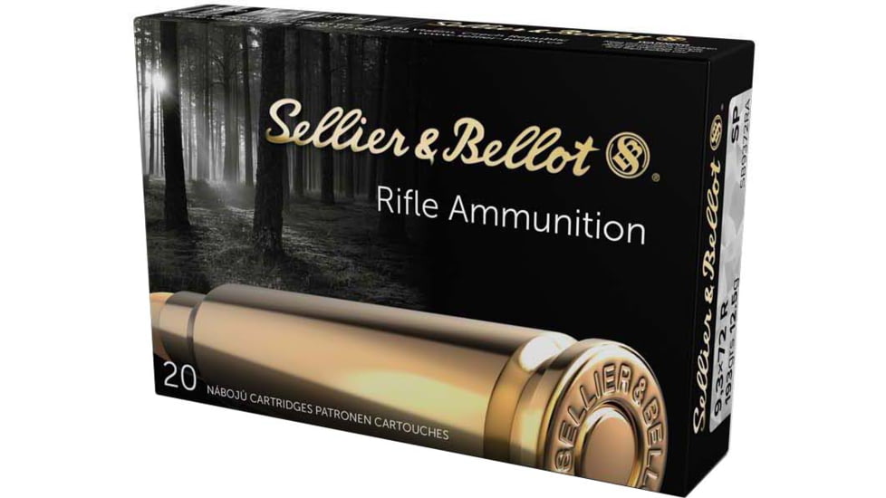 Sellier &amp; Bellot 9.3x72R 193 Grain Soft Point Rifle Ammunition