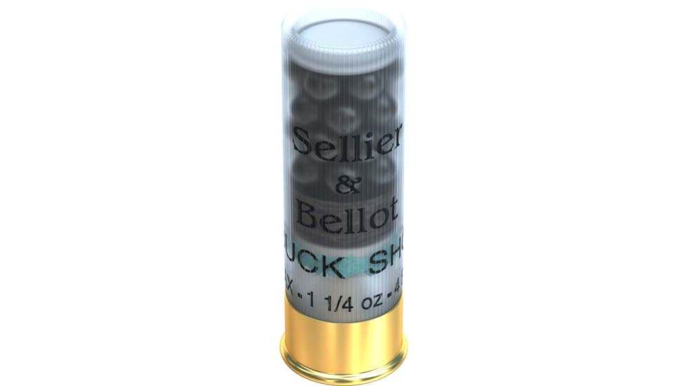 Sellier &amp; Bellot SB 12 Gauge 27 Pellet 2.75in Shotgun Buckshot Ammunition