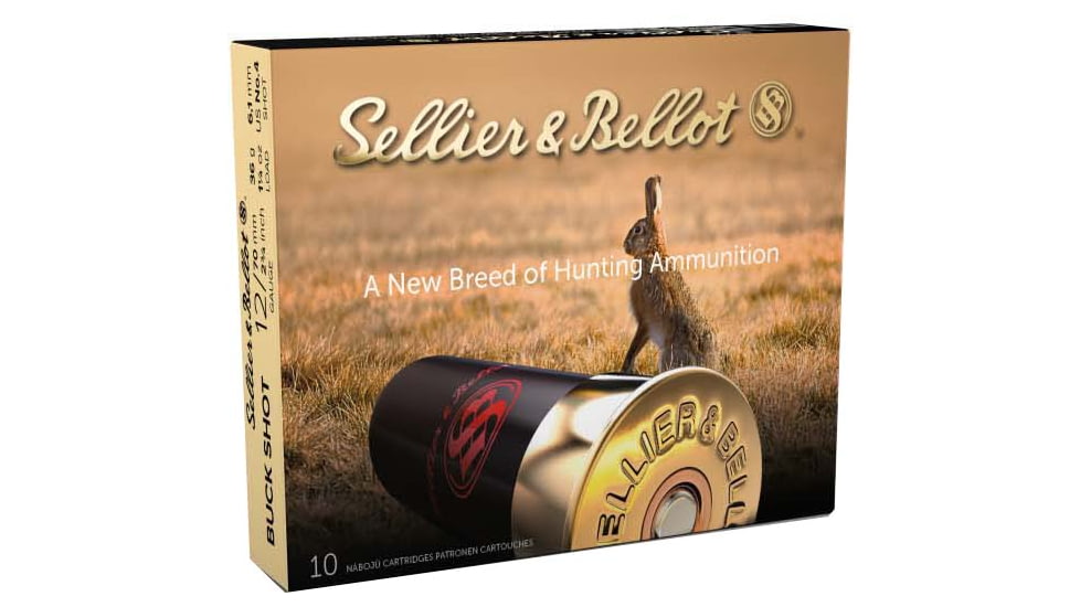 Sellier &amp; Bellot SB 12 Gauge 27 Pellet 2.75in Shotgun Buckshot Ammunition