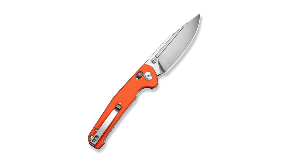SENCUT Glenspar Thumb Stud &amp; Crossbar Lock Knife Orange G10 Handle 3.45inch Satin Finished 9cr18mov Blade