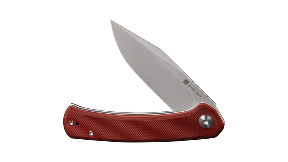 SENCUT Snap Linerlock Burgundy G10
