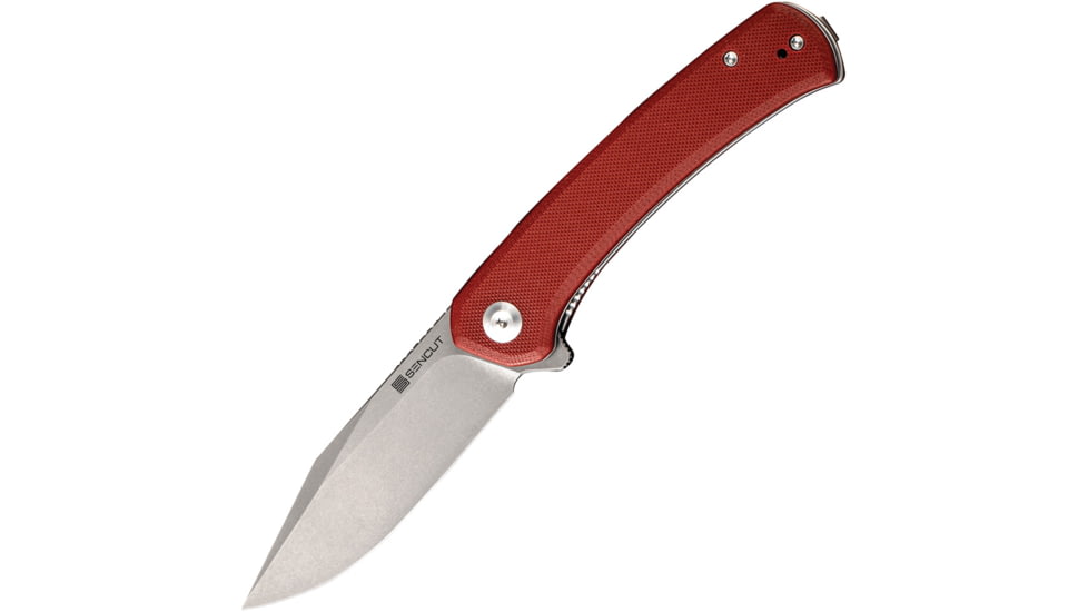 SENCUT Snap Linerlock Burgundy G10