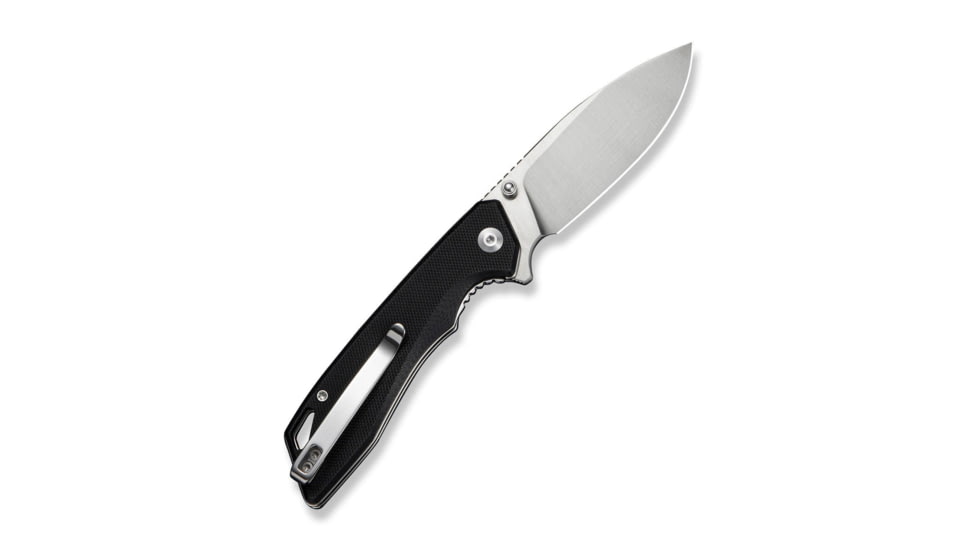 SENCUT Stratex Flipper &amp; Thumb Stud Knife Black G10 Handle 3.17inch Satin Finished 9cr18mov Blade