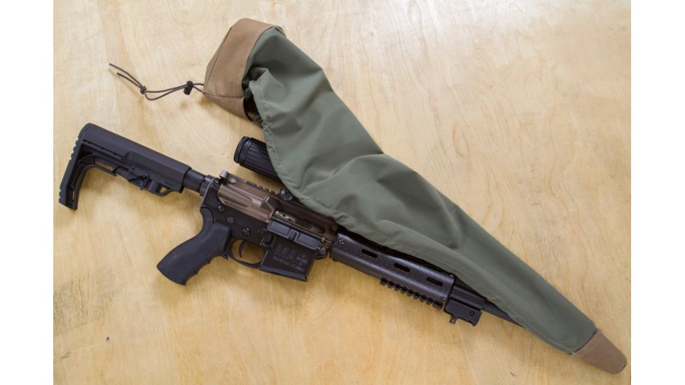 Sentry Armadillo Rifle Water Resistant Firearm Cover, Moss Green, 19DC03MG