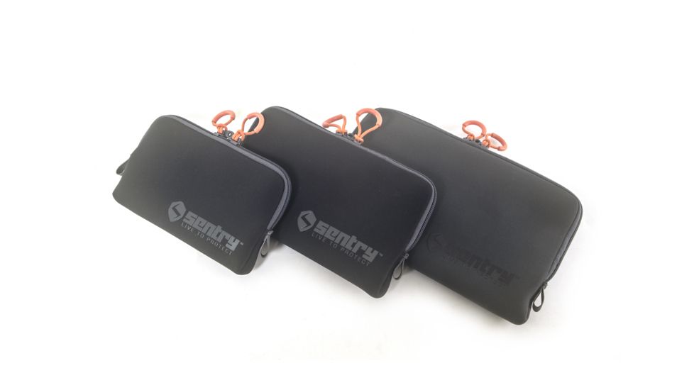 Sentry Go Sleeve Frame Pistol, Gun Sock, Black, Medium, 19PR02BK