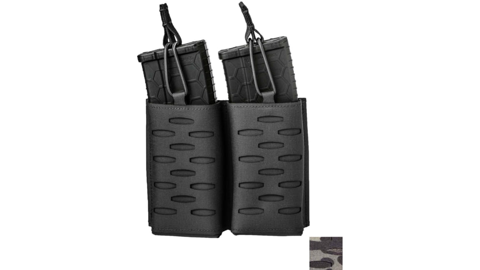 Sentry Gunnar AR/AK Double Side By Side Rifle Mag Pouch, Multi-Cam Black, Double, 25NP29MB