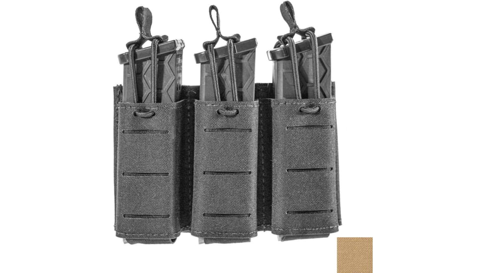 Sentry Gunnar Pistol Triple Mag Pouch, 9mm/.40 Caliber, Coyote Brown, Triple, 25NP36CB