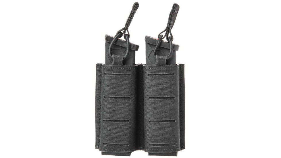 Sentry Gunnar Side By Side Double Pistol Mag Pouch, 10mm/.45 Caliber, Black, Double, 25NP17BK