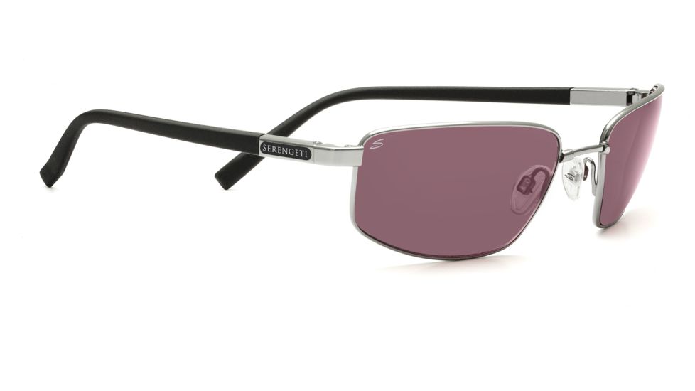 Serengeti Agazzi Sunglasses - Shiny Gunmetal Frame, Polar PhD Sedona Lenses 7562