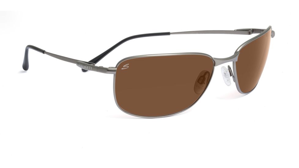 Serengeti Agata Sunglasses - Satin Gunmetal Frame, Drivers Polarized Lenses 7583