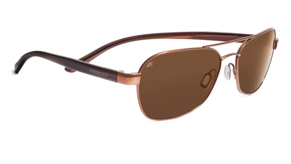 Serengeti Agazzi Sunglasses - Satin Black Frame, Polar PhD 555nm Lenses 7561