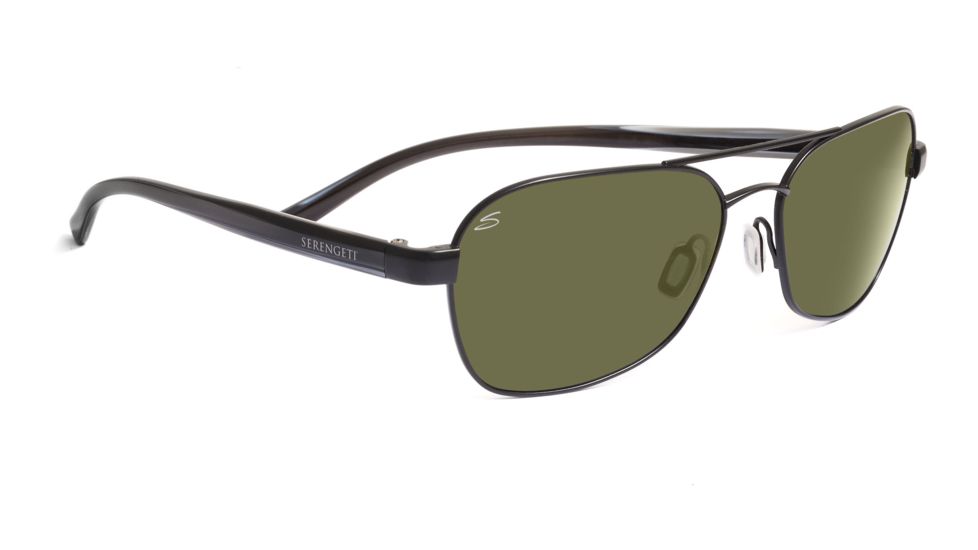 Serengeti Agazzi Sunglasses - Shiny Gunmetal Frame, Polar PhD Sedona Lenses 7562