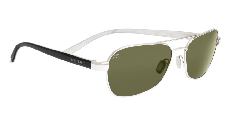 Serengeti Agazzi Sunglasses - Satin Black Frame, Polar PhD Drivers Lenses 7563