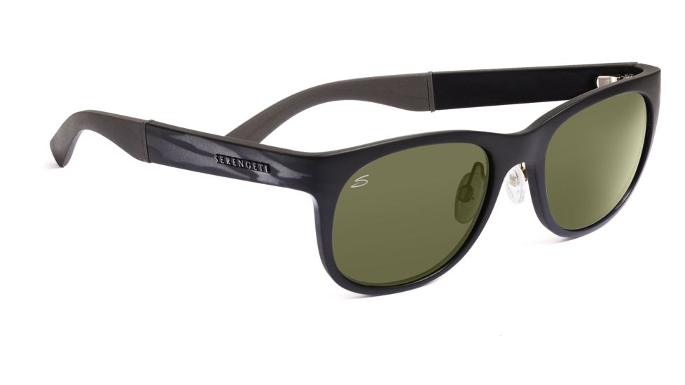 Serengeti Milano Sunglasses - Metallic Stripe Frame, 555nm Polarized Lenses 7660