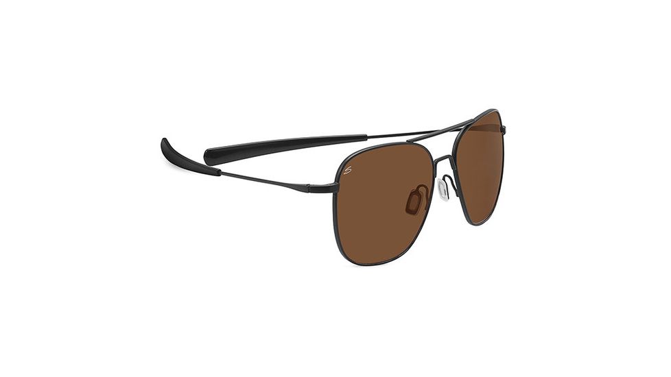 Serengeti Aerial Single Vision Prescription Sunglasses, Satin Black Frame-7975SV