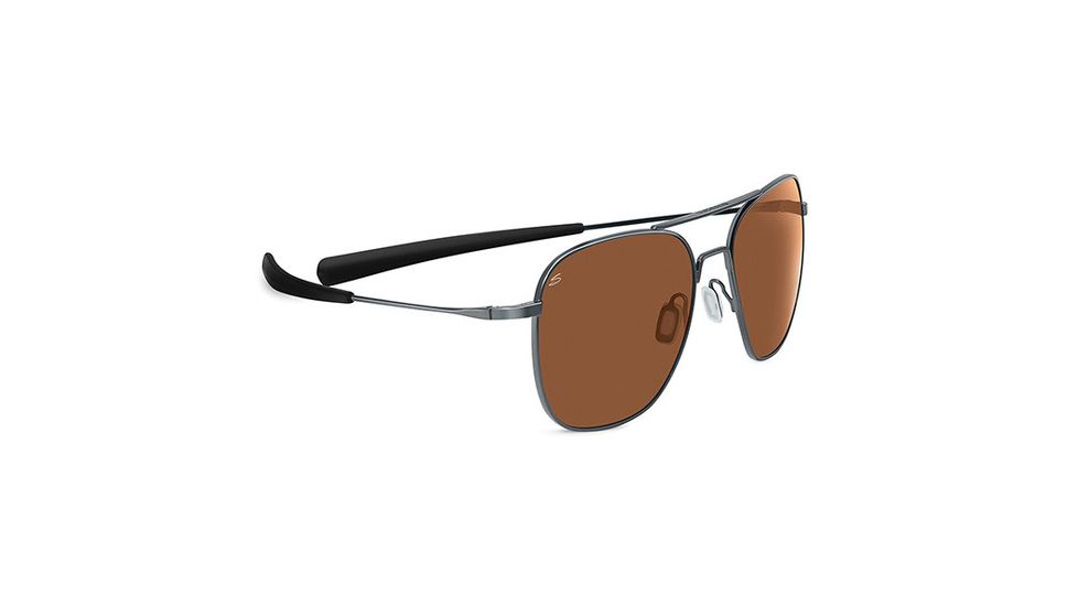 Serengeti Aerial Single Vision Prescription Sunglasses, Shiny Hematite Frame-7979SV