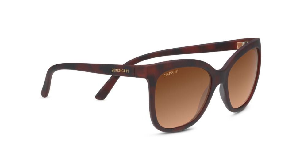 Serengeti Agata Progressive Prescription Sunglasses, Matte Red Tortoise Frame, Photochromic, 8778PR
