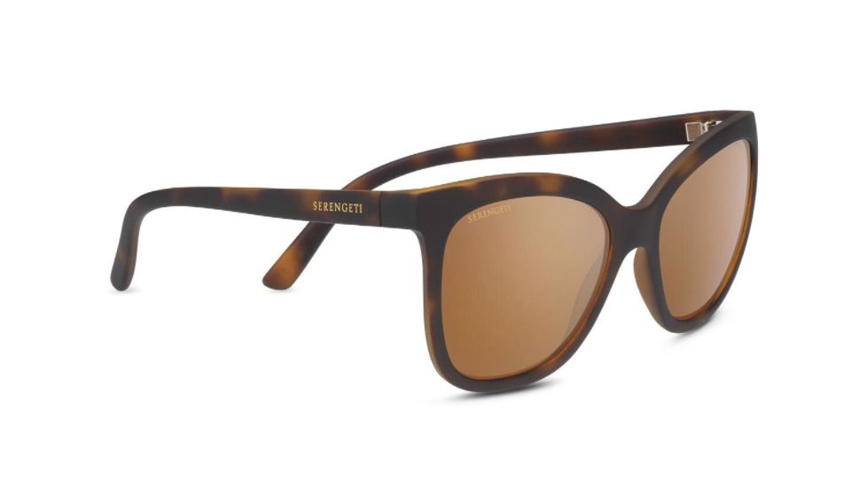 Serengeti Agata Progressive Prescription Sunglasses, Matte Tortoise Frame, Polarized, Photochromic, 8775PR