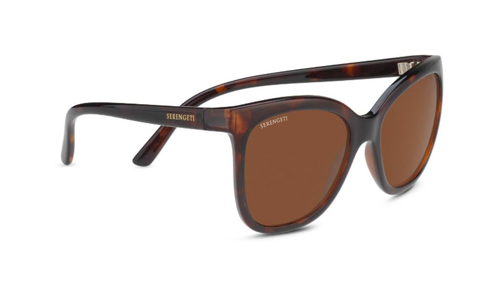 Serengeti Agata Progressive Prescription Sunglasses, Shiny Tortoise Frame, Polarized, Photochromic, 8776PR