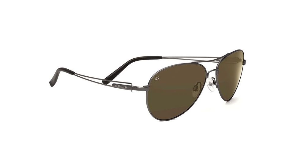 Serengeti Brando Single Vision Rx Sunglasses - Velvet Gunmetal Frame 7541