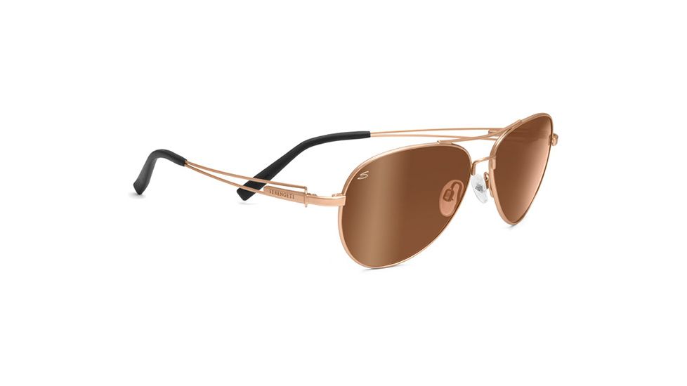 Serengeti Brando Single Vision Rx Sunglasses Velvet Gold Frame 7700