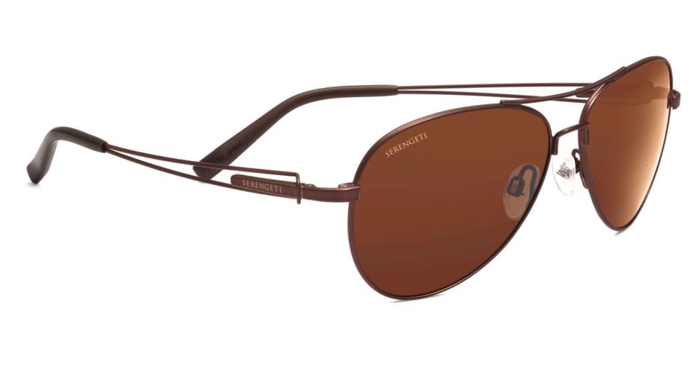 Serengeti Brando Single Vision Prescription Sunglasses, Velvet Espresso Frame-7543SV