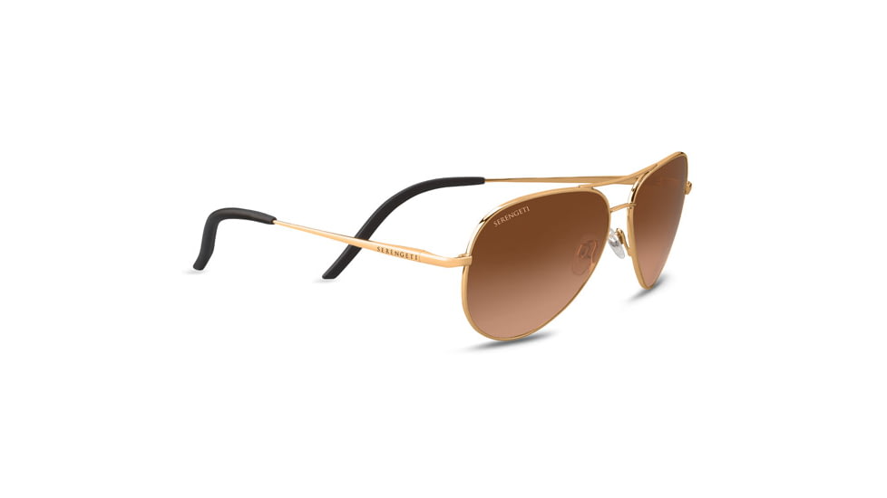 Serengeti Carrara Small, Drivers Gradient, Aviator , Unisex, Shiny Bold Gold, Small 8550